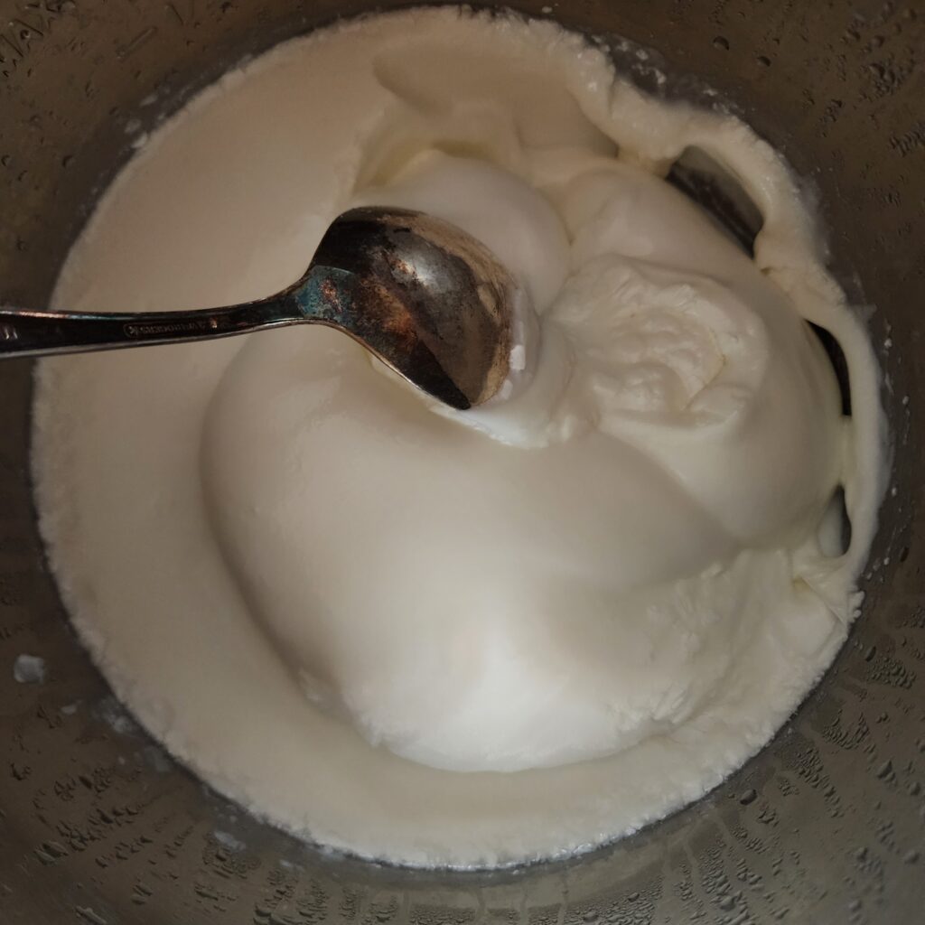 Instant pot yogurt is finished