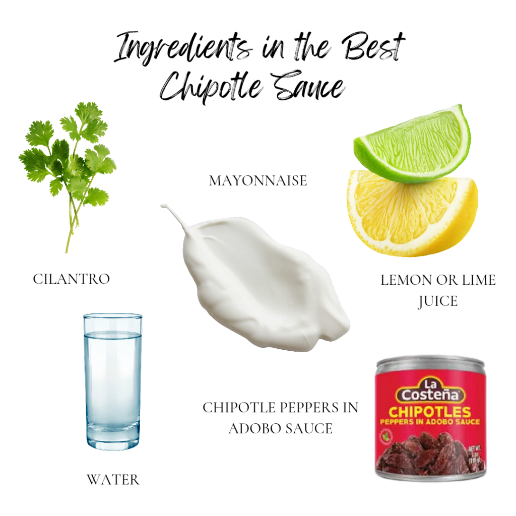 Ingredients  in best Chipotle  sauce 