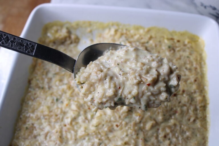 Creamy Baked Parmesan Herb Rice (Easy Oven-Baked Side Dish)