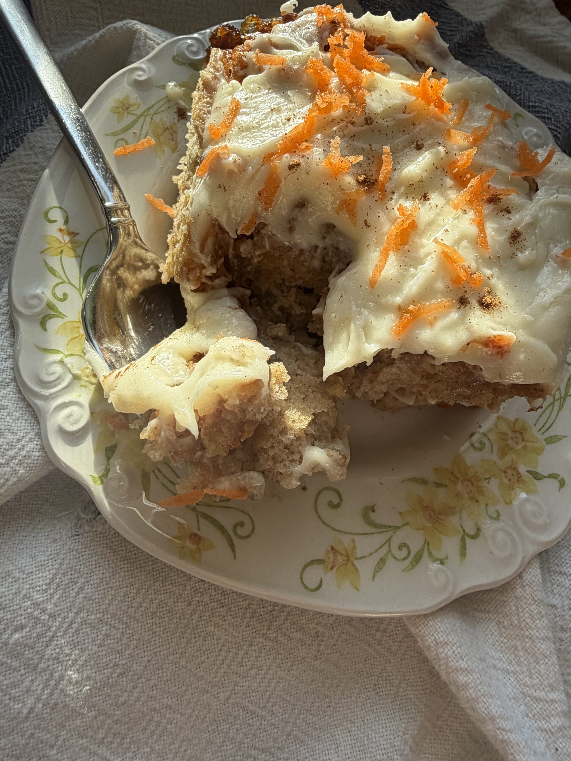 Best Carrot Cake Cinnamon Rolls with Cream Cheese Frosting